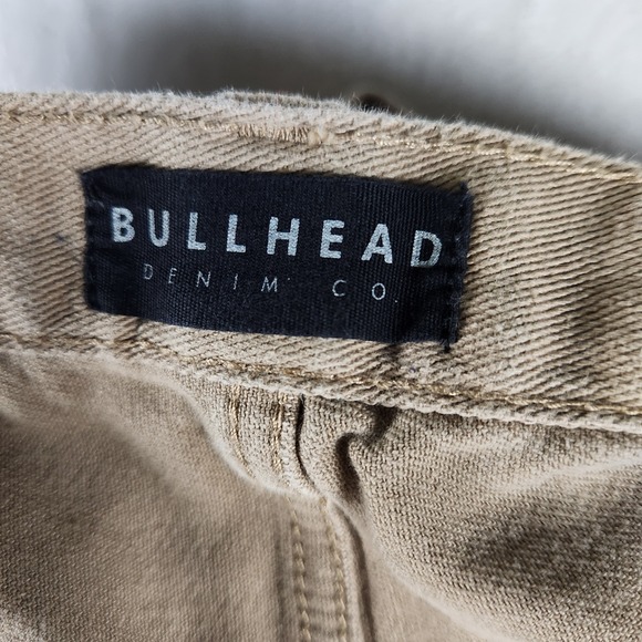 Bullhead Denim Co Slim‎ Jeans 36x32 Tan Stretch Twill Pants Made in Vietnam - Picture 8 of 9